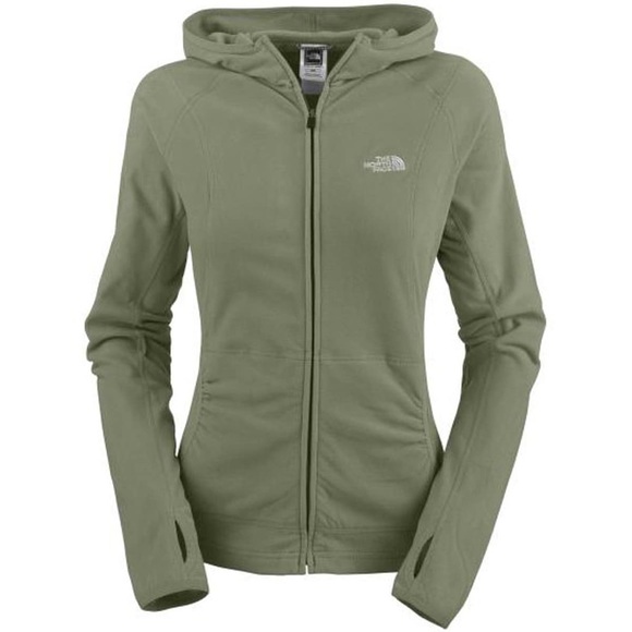 The North Face Tops - The North Face TKA 100 Masonic Hooded Fleece Jacket in green size medium